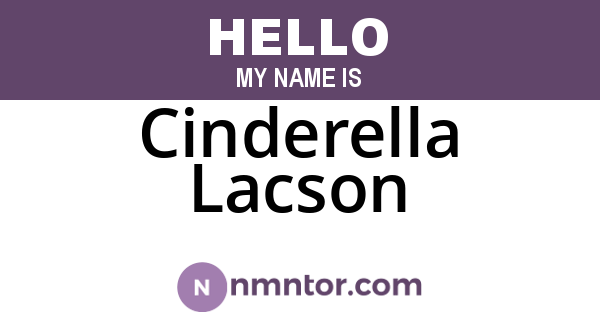 Cinderella Lacson