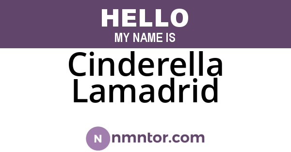 Cinderella Lamadrid