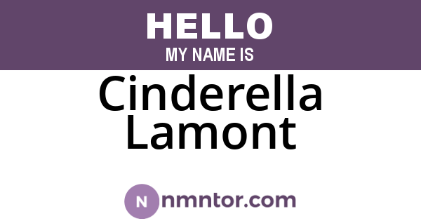 Cinderella Lamont