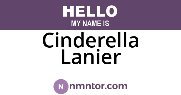 Cinderella Lanier