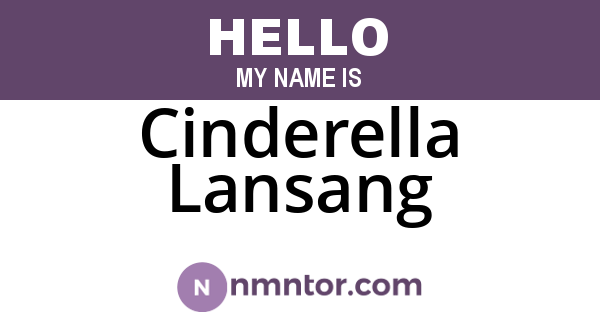 Cinderella Lansang
