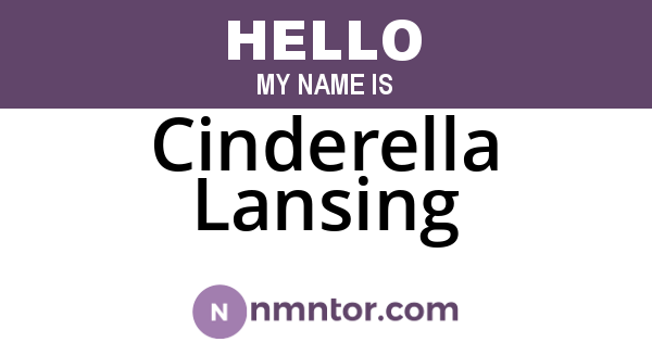 Cinderella Lansing