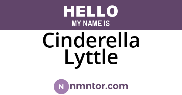Cinderella Lyttle