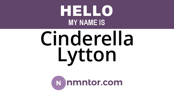 Cinderella Lytton