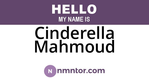 Cinderella Mahmoud
