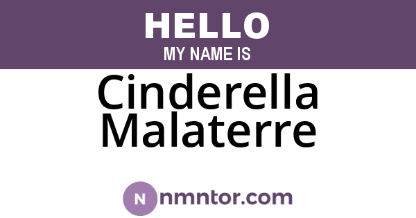 Cinderella Malaterre