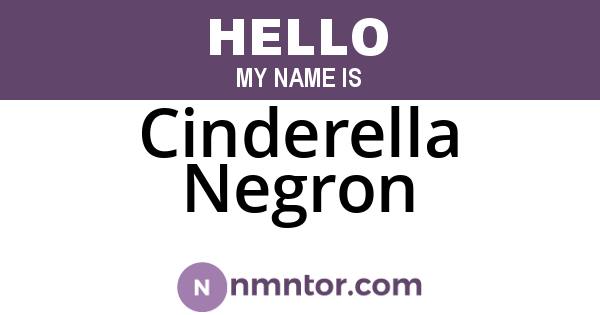 Cinderella Negron