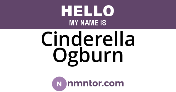 Cinderella Ogburn