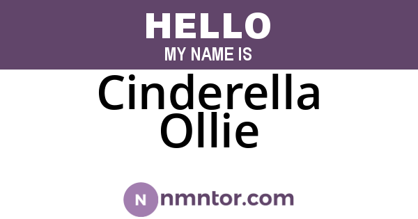 Cinderella Ollie