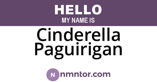 Cinderella Paguirigan