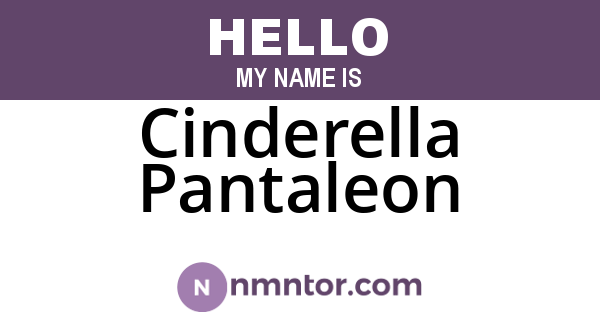 Cinderella Pantaleon