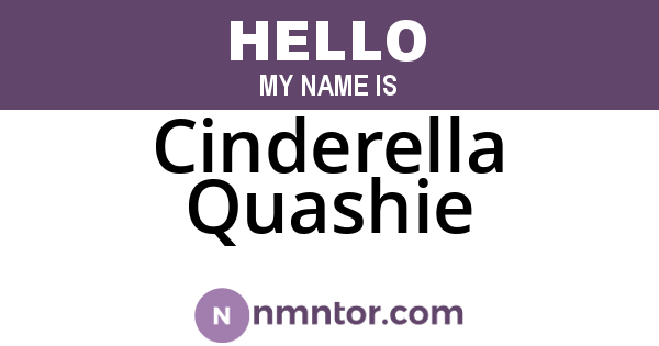Cinderella Quashie