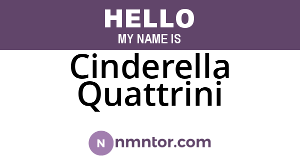 Cinderella Quattrini