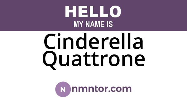 Cinderella Quattrone