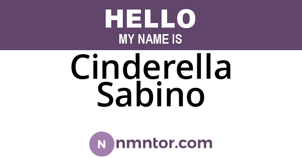 Cinderella Sabino