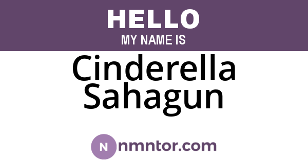 Cinderella Sahagun