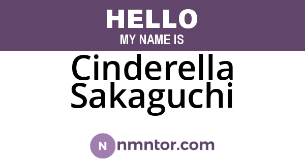 Cinderella Sakaguchi