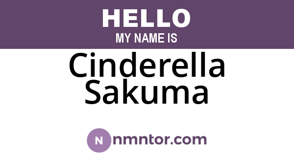 Cinderella Sakuma