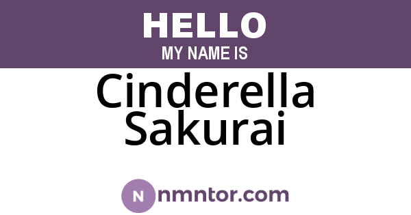 Cinderella Sakurai
