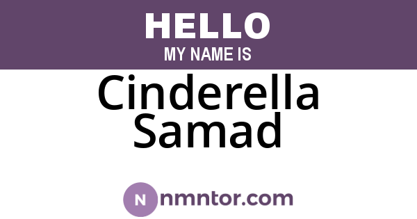 Cinderella Samad