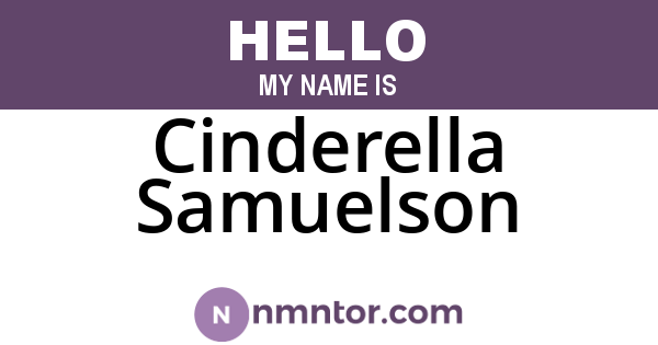Cinderella Samuelson