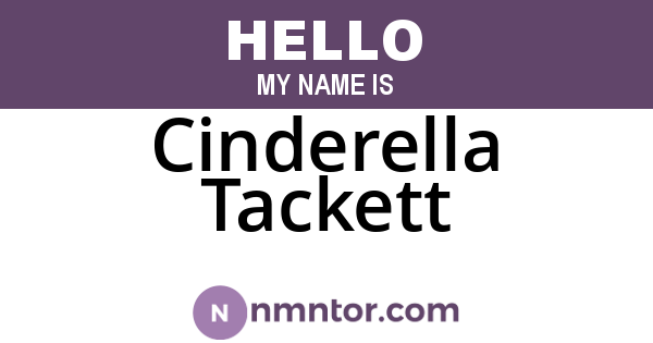 Cinderella Tackett