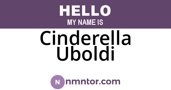 Cinderella Uboldi