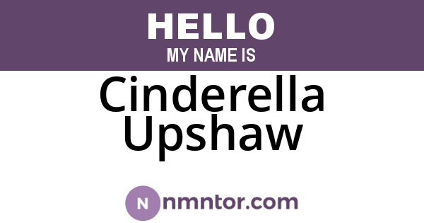 Cinderella Upshaw