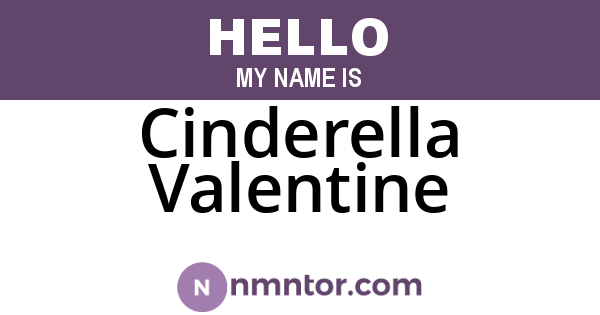 Cinderella Valentine
