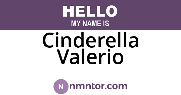 Cinderella Valerio