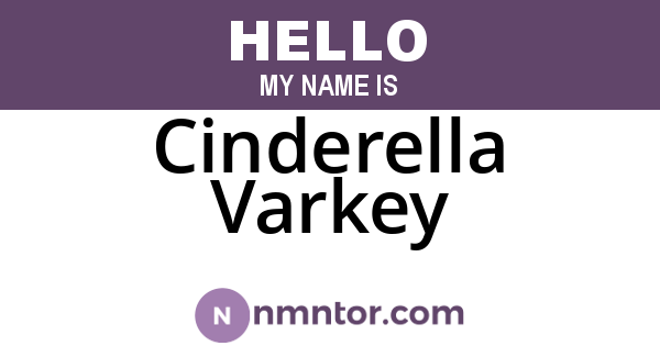 Cinderella Varkey