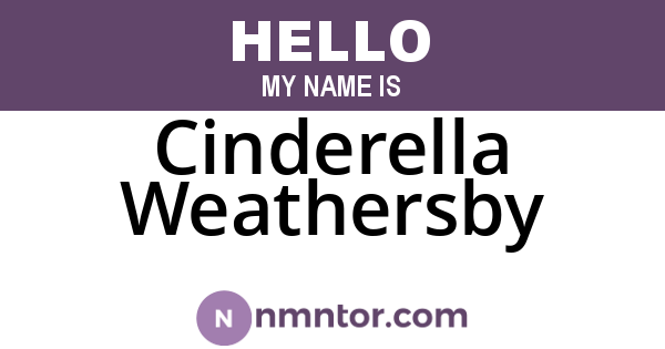 Cinderella Weathersby
