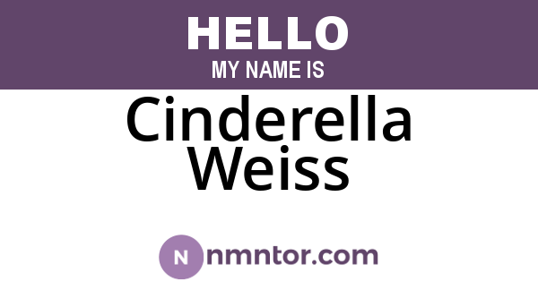 Cinderella Weiss
