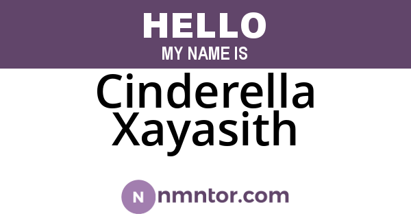 Cinderella Xayasith
