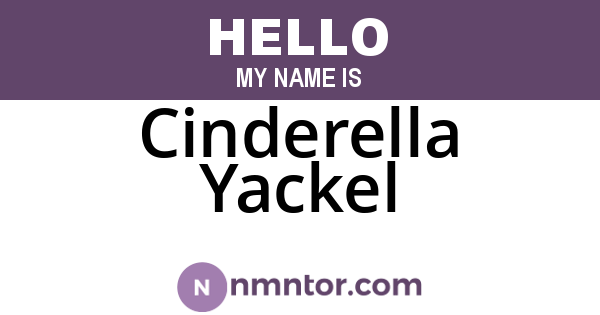 Cinderella Yackel