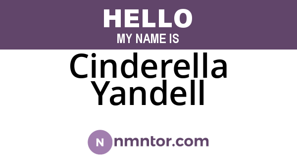 Cinderella Yandell