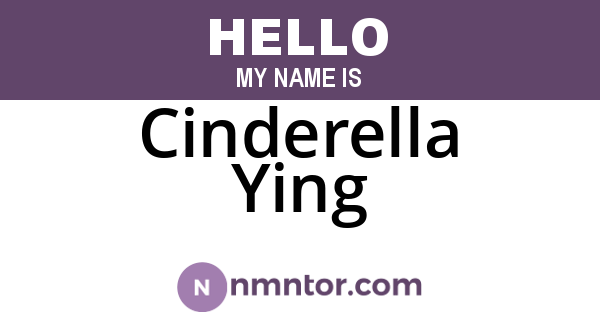 Cinderella Ying