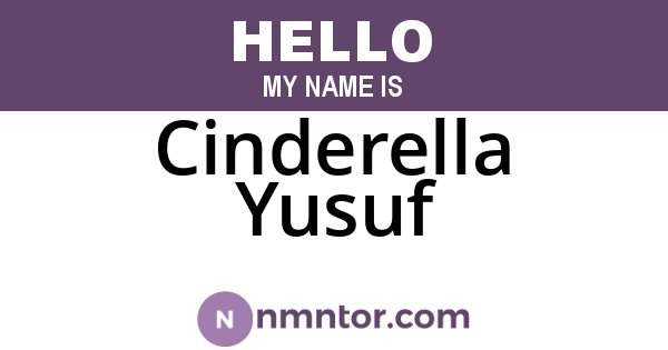Cinderella Yusuf
