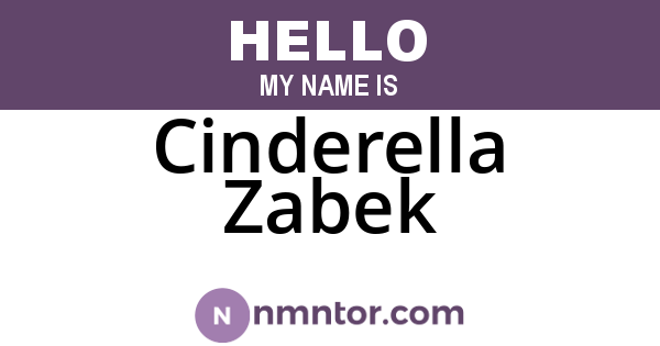 Cinderella Zabek