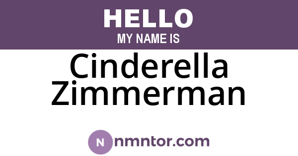 Cinderella Zimmerman