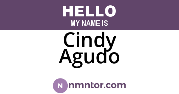 Cindy Agudo