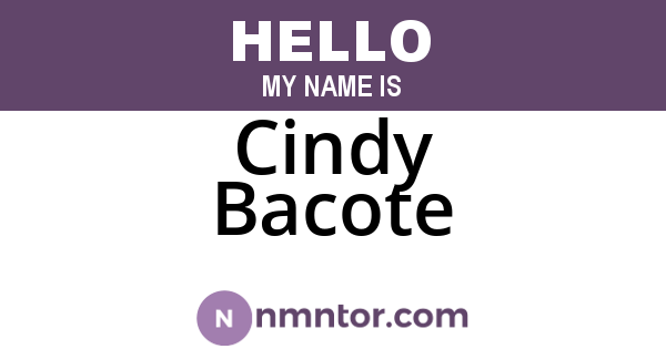Cindy Bacote