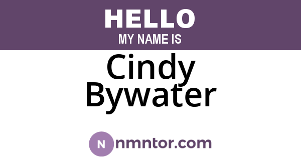 Cindy Bywater
