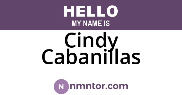 Cindy Cabanillas