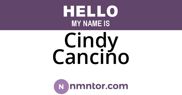 Cindy Cancino