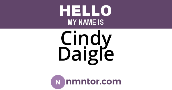Cindy Daigle