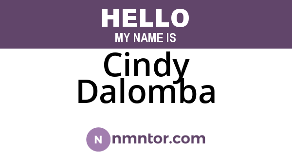 Cindy Dalomba
