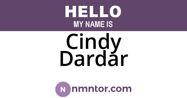 Cindy Dardar
