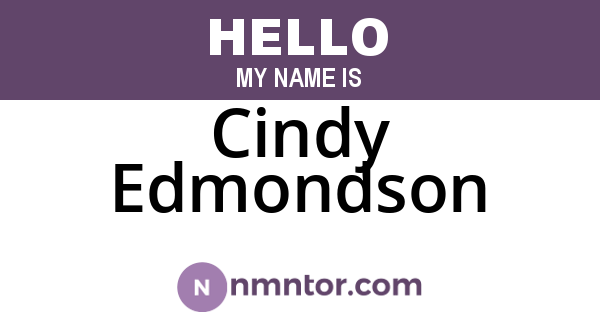Cindy Edmondson