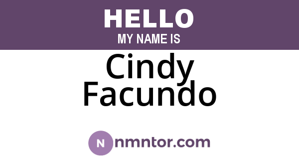 Cindy Facundo